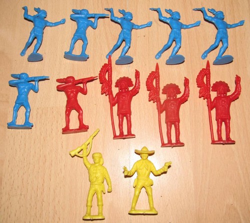 Figuren kunststoff blau - 12,