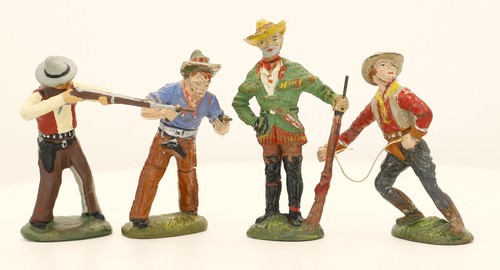 Plastinol cowboy massefiguren - plastinol, cowboy-massefiguren