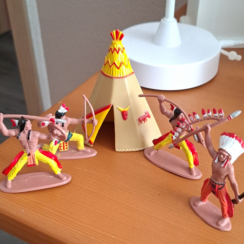 Wildwest indianer figuren - indianer, set