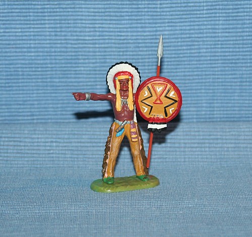 Elastolin figur indianer mit - elastolin,