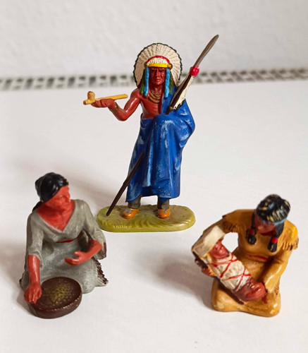 Wildwest figuren original - 3x,